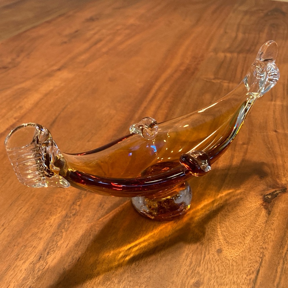 Venetian gondola blown glass